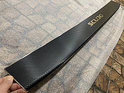 Накладка на бампер с загибом FIAT SCUDO II (2007-2016) (Carbon)