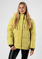 Пуховик зимовий жіночий салатовий Towmy S M
