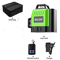Лазерний рівень HILDA 3D/4D зелений 12 ліній лазерний рівень/нівелір