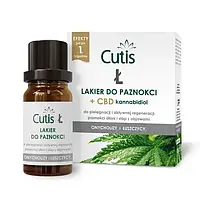 CUTIS  ⁇  + CBD Cannabidiol — Лак для нігтів Cutis  ⁇  від псоріазу та охолізу, 10 мл.