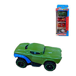 432 В Набір машинок метал, інерція, 4 штуки, у коробці