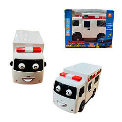 199-3C LB Міські автомобілі, Швидка, світло, музика, погойдування, колесо своб. руху, у коробці