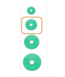 Диски шліфувальні з металевою втулкою зелені 40 шт 1,732