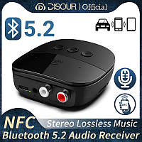 Приемник BR06 NFC Bluetooth 5,2 аудио AUX
