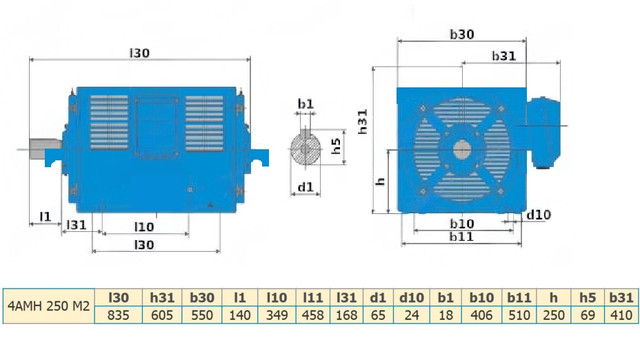 електродвигун 4АМН250М2