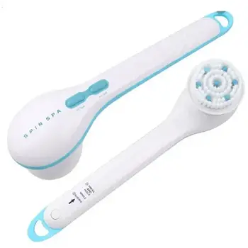 Масажна щітка Spin Spa Brush 5 в 1 для чищення обличчя та тіла Електричний масажер для душу