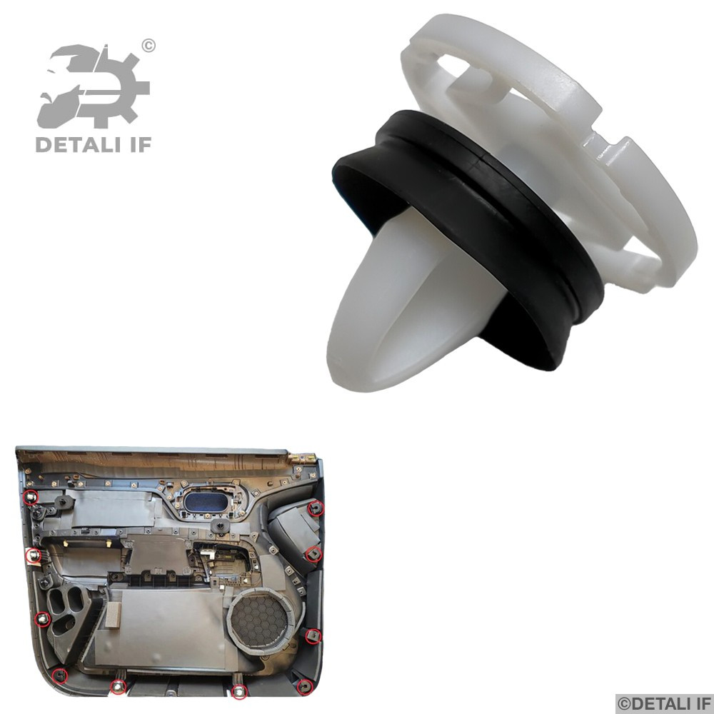 Кліпса фіксатор обшивки дверей Espace 4 Renault 7703077476 9345ZN 8099900Q0A