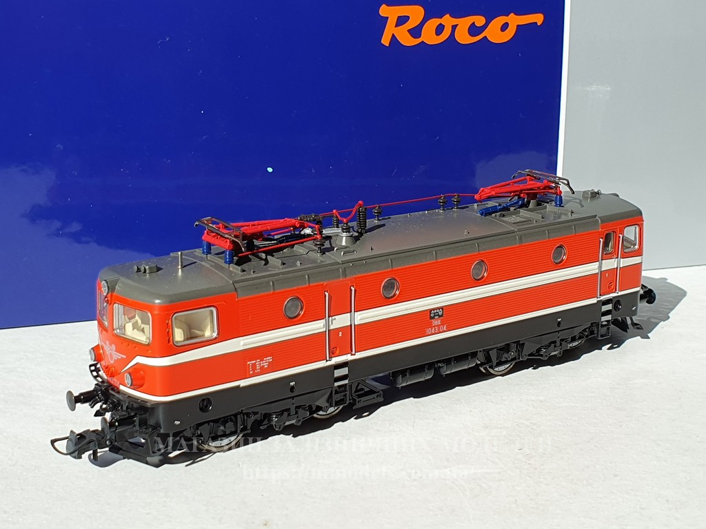 Модель електровозу серії1043 Австрийских жд,PLUX22, масштабу H0 1:87, фото 1