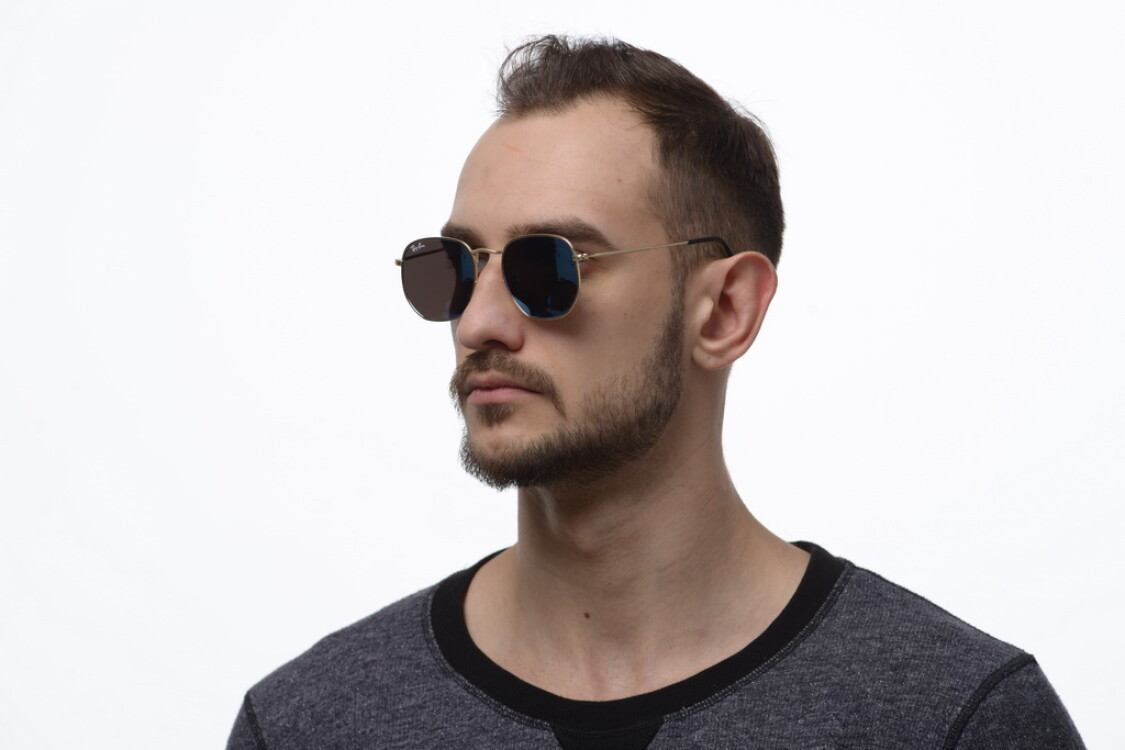 Купить Очки Капли Для Мужчины Авиаторы Синие Мужские Рейбены Ray Ban ...