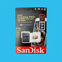 Карта памяти micro SDXC 32Gb SanDisk eXtreme Pro UHS-I U3 A2