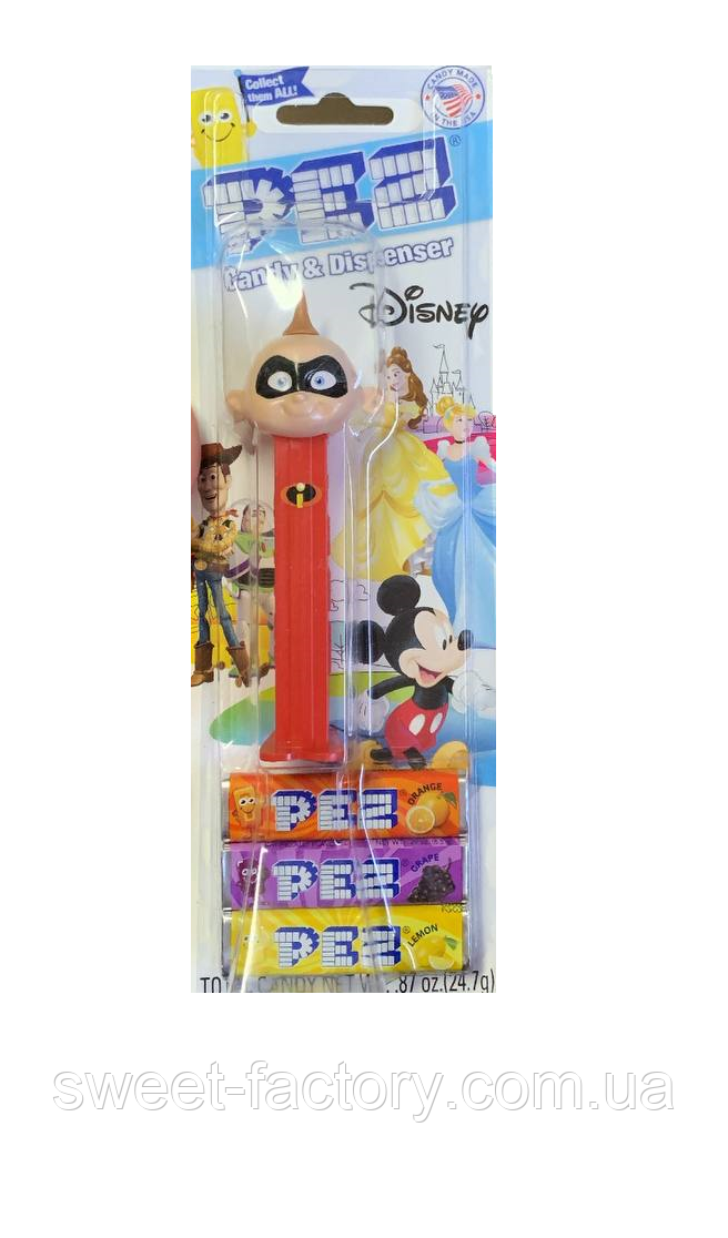 Pez Candy & Dispenser Disney The Incredibles Jack Jack Parr 3s 24g