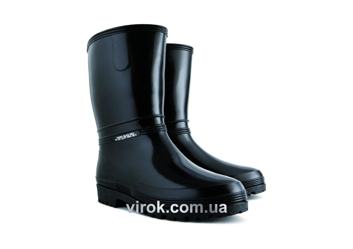 Чоботи водонепроникні, гумові VOREL (жіночі) RAINNY BLACK, розм. 36 (DW), фото 1