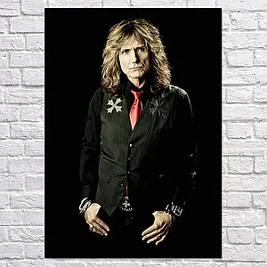 Плакат "Девід Ковердейл, Whitesnake, David Coverdale", 60×43см