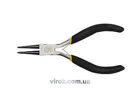 Щипці - круглогубці міні VOREL : прямі, L= 125 мм, з ізольованими ручками [12/120]