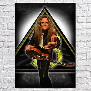 Плакат "Девід Ковердейл, Whitesnake", 60×43см