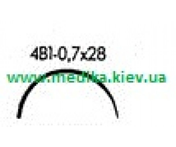 4В1 0,7 х 28 Голка хірургічна вигнута 4/8 обводу.