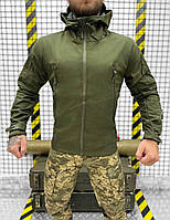 Осіння тактична куртка Soft Shell, Куртка тактична утеплена oliva, тактична куртка софтшел, M