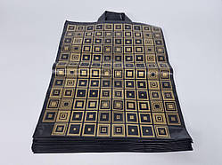 Пакет поліетиленовий із петлевою ручкою середній розмір 40х48 "Elite Квадраті" Леоні 50 шт/уп.