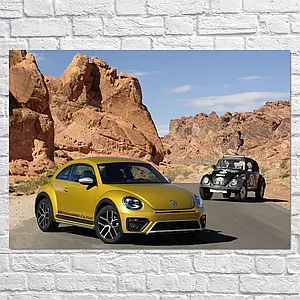 Плакат "Volkswagen Beetle Dune 2016", 43×60см