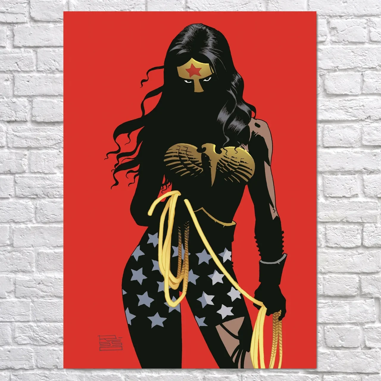 Плакат "Диво-жінка, мінімалістичний, Wonder Woman", 60×43см