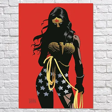 Плакат "Диво-жінка, мінімалістичний, Wonder Woman", 60×43см, фото 2