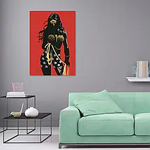 Плакат "Диво-жінка, мінімалістичний, Wonder Woman", 60×43см, фото 2