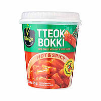 Корейські токпоки класичні в стакані (гострі), TM Tteokbokki, Південна Корея, 125 г