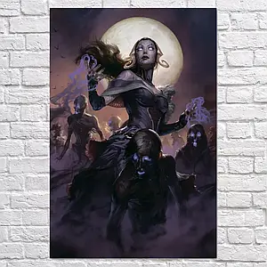 Плакат "Ліліан, МТГ, Магія, MTG, Magic The Gathering, Planeswalker, Liliana", 60×40см