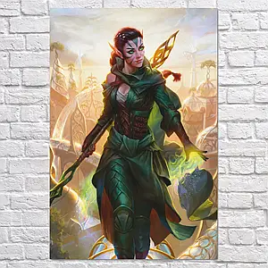 Плакат "Нісса, МТГ, Магія, MTG, Magic The Gathering, Nissa", 60×40см