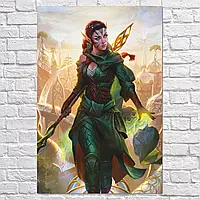 Плакат "Нисса, МТГ, Магия, MTG, Magic The Gathering, Nissa", 42×28см