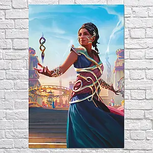 Плакат "Сахелі Рай, МТГ, Магія, MTG, Magic The Gathering, Saheeli Rai", 60×40см