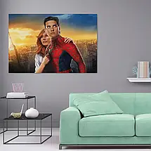 Плакат "Спайдермен, Тобі Маґвайр, Кірстен Данст, Spider-Man", 40×60см, фото 2