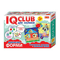 Учебные пазлы Изучаем формы.IQ-club для малышей 13203007, 6 карт в наборе Shoper Навчальні пазли Вивчаємо