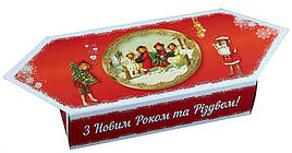 Картонна упаковка Цукерка мала новорічна Ретро, до 150г, від 50 штук