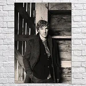 Плакат "Бенедикт Камбербетч у молодості, Benedict Cumberbatch", 60×43см