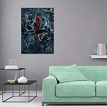 Плакат "Дивовижна Людина-павук, над містом, The Amazing Spider-Man", 60×43см, фото 2