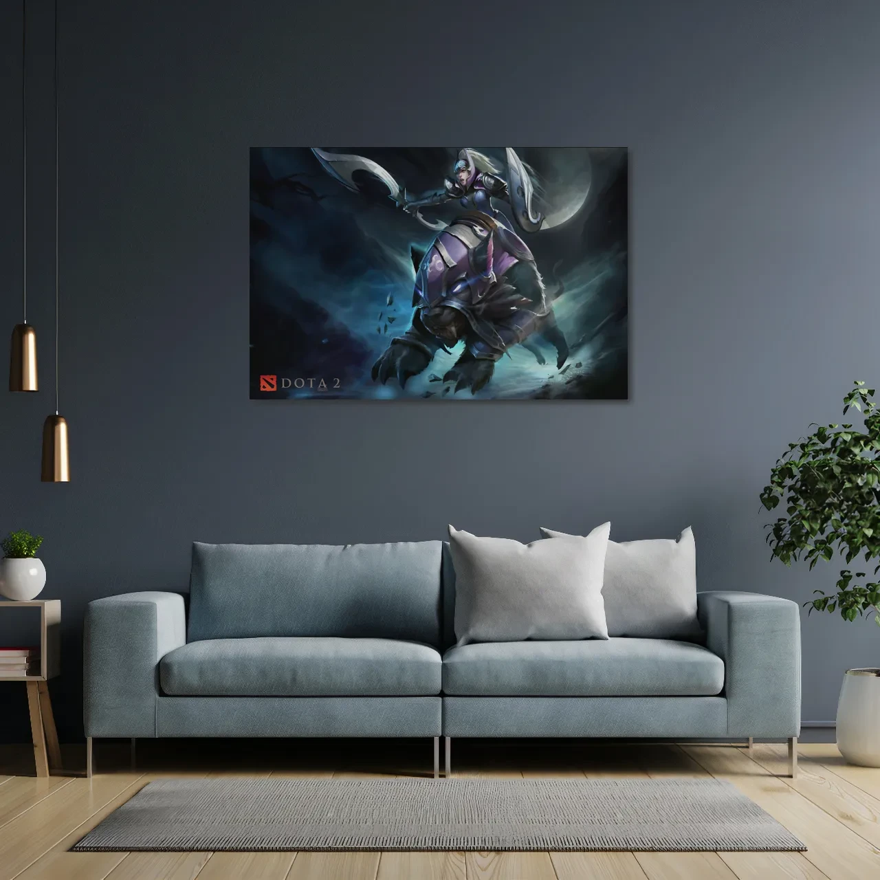 Плакат "Дота 2, Луна, Лунная наездница, Moon Rider, Luna, Dota 2", 43×60см - фото 3 - id-p872898935