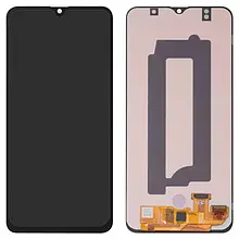 Дисплей Samsung A30s Galaxy SM-A307F 2019+ сенсор чорний, High COF, з широким обідком OLED | модуль