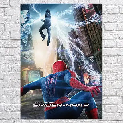 Плакат "Нова Людина-павук 2: Висока напруга, Amazing Spider-Man 2 (2014)", 60×43см, фото 2