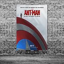 Плакат "Людина-мураха на щиті Капітана Америка, Ant-Man (2015)", 60×41см, фото 3