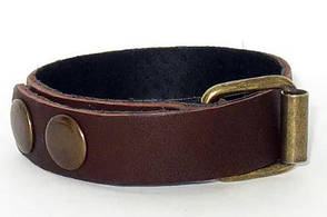 Чоловічий браслет із натуральної шкіри ручної роботи закривається на пряжку