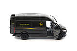 Машинка KINSMART металева KT5430W Mercedes-Benz Sprinter UPS Edition, фото 6