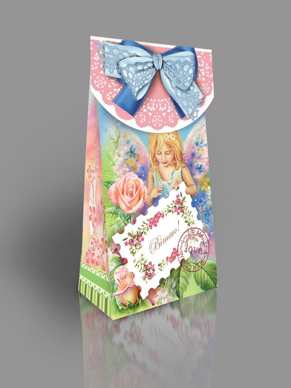 Картонна подарункова упаковка для цукерок, 250-300г