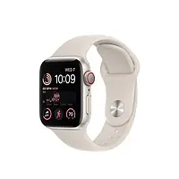 Смарт-годинник Apple Watch SE 2 GPS + Cellular 40mm Starlight Aluminum Case w. Starlight Sport B. S/M (MNTK3)