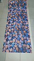 Ковромат ПВХ на резиновой основе (для скользких полов кафель,ламинат) 0,8;1 м ширина камни