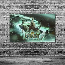 Плакат "Відьмак, Гвинт, Witcher, Gwent", 37×60см, фото 3