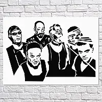 Плакат "Рамштайн, Rammstein", 43×60см