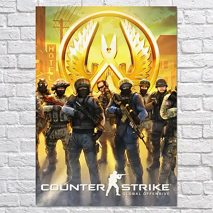 Плакат "Контрстрайк, Counter-Strike, CS, Global Offensive", 60×43см, фото 2