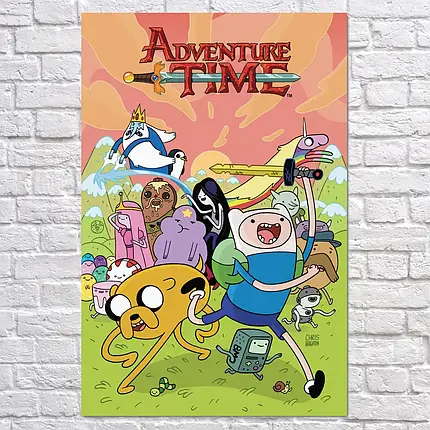 Плакат "Час пригод, Adventure Time", 60×39см, фото 2