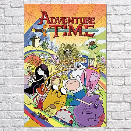 Плакат "Час пригод, Adventure Time", 60×40см, фото 2